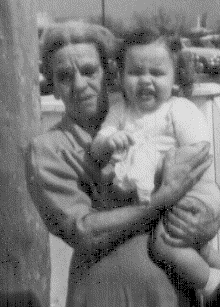 Sarah Jane in 1951 holding grandson W. T. Block III
